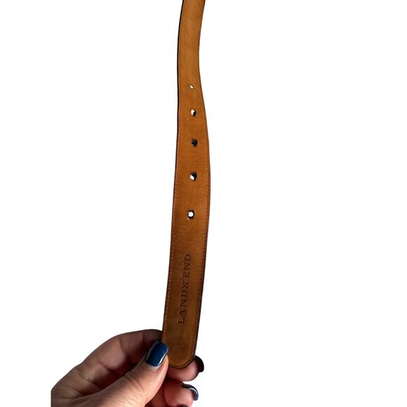 LANDS END BELT - size 34 leather - Picture 4 of 5